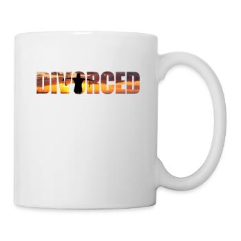 Happy Divorce Party Sunset - Tasse - Weiß - Rechts