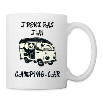 J'peux pas j'ai Camping-car - Mug blanc - blanc - Droite