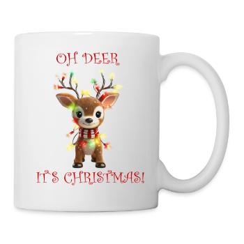 Design de Noël des rennes - Mug blanc - blanc - Droite