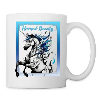 Horned Beauty: Licorne gracieuse - Mug blanc - blanc - Droite