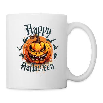 Happy Halloween Pumpkin Head Creepy Spooky - Mug - white - Right