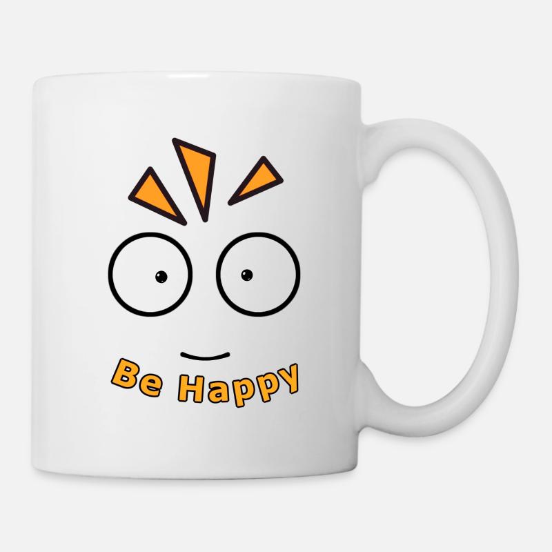 BE HAPPY - Mug - white