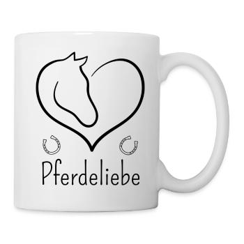 Pferdeliebe - Tasse - Weiß - Rechts