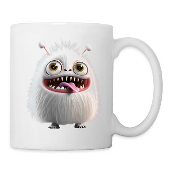 Happy Halloween cute monster tongue out scary fun - Mug - white - Right
