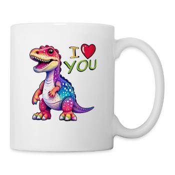 I LOVE YOU DINO - Mug - white - Right