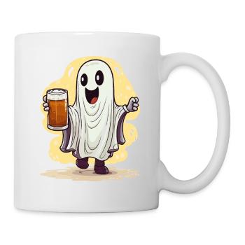 Halloween Ghost Ghost Beer Alcohol Funny - Mug - white - Right