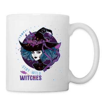 Halloween Trick ou Treat Sorcière effrayante - Mug blanc - blanc - Droite