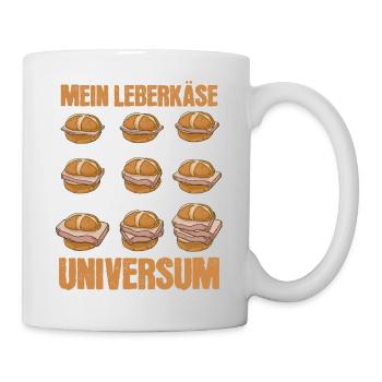 Leberkäse Universum Bayrisch Leberkässemmel - Tasse - Weiß - Rechts