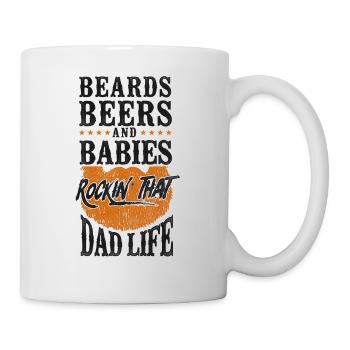 Beard Lover Bearded Man Dad Ginger - Tasse - Weiß - Rechts