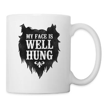 Amant barbe Homme barbu Mon visage est - Mug blanc - blanc - Droite