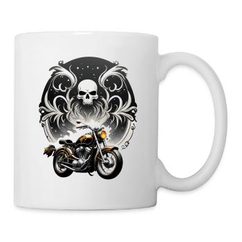 Vintage-Motorrad Retro-Kranstil - Tasse - Weiß - Rechts