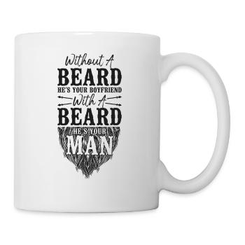 Beard Lover Bearded Man Without A - Mug - white - Right
