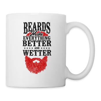 Beard Lover Bearded Man Ginger - Tasse - Weiß - Rechts