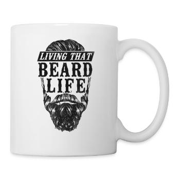 Beard Lover Bearded Man Living - Mug - white - Right