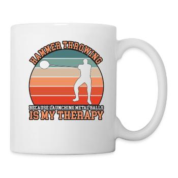 Hammer throw - Mug - white - Right
