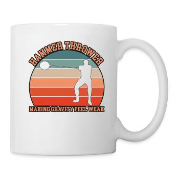 Hammer Thrower Design - Mug - white - Right