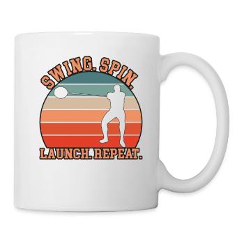 Hammerwerfen - Tasse - Weiß - Rechts