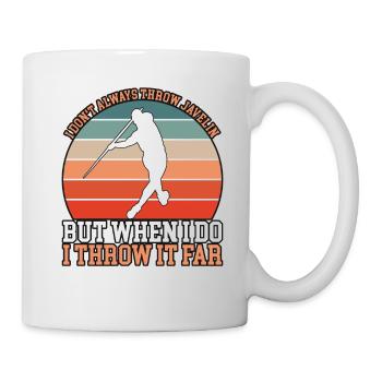 Lancer du javelot - Mug blanc - blanc - Droite