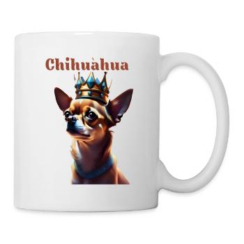 Chihuahua mit Krone Shirt and Accessoires - Tasse - Weiß - Rechts