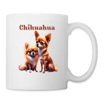 Chihuahua best friends Shirt and Accessoires - Tasse - Weiß - Rechts