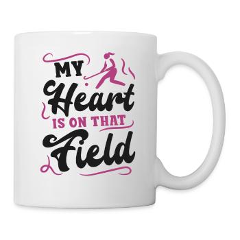 Field Hockey Mom My Heart Is On - Mug - white - Right