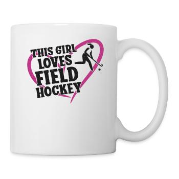 Field Hockey This Girl Loves Field - Mug - white - Right