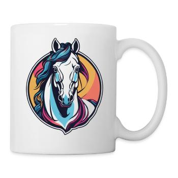 Cheval - Mug blanc - blanc - Droite