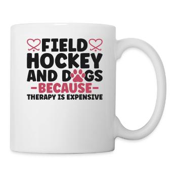 Field Hockey Dog Field Hockey And - Tasse - Weiß - Rechts