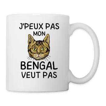Mon Chat BENGAL ne veut pas - Mug blanc - blanc - Droite