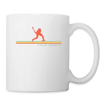 Field Hockey Retro Vintage Field - Tasse - Weiß - Rechts