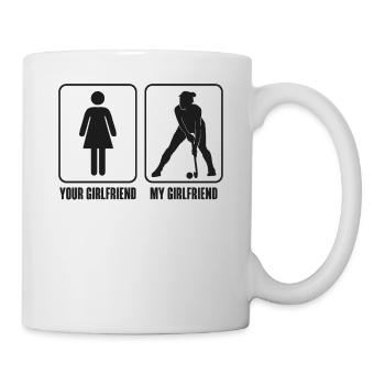 Field Hockey Your Girlfriend My - Mug - white - Right
