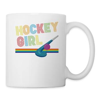 Field Hockey Retro Hockey Girl - Tasse - Weiß - Rechts