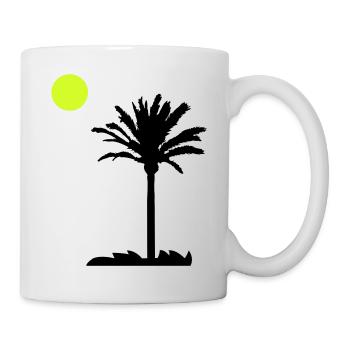 palme - Tasse - Weiß - Rechts