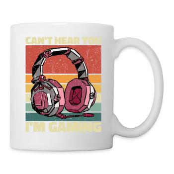 Can't Hear You In Gaming - Cool Gaming Design - Mug - white - Right