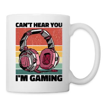 Je ne peux pas vous entendre dans le jeu - Cool Gaming Design - Mug blanc - blanc - Droite