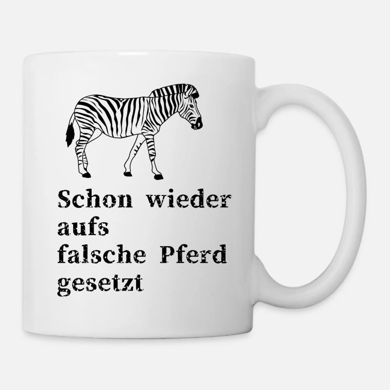 Zebra - Tasse - Weiß