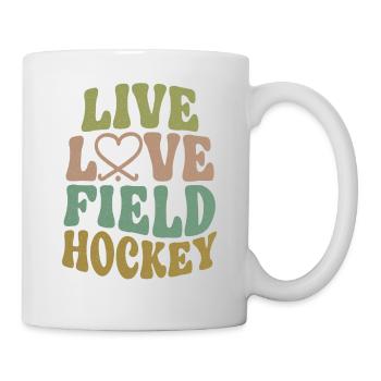 Field Hockey Live Love Field - Mug blanc - blanc - Droite