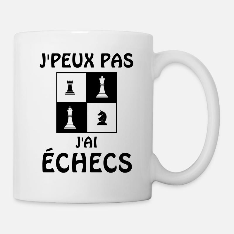 Je peux pas j ai échecs - Mug blanc - blanc