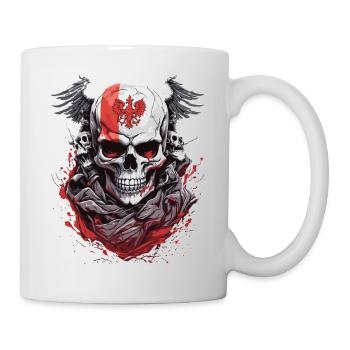 Polish Skull: Patriotic Flag - Mug - white - Right
