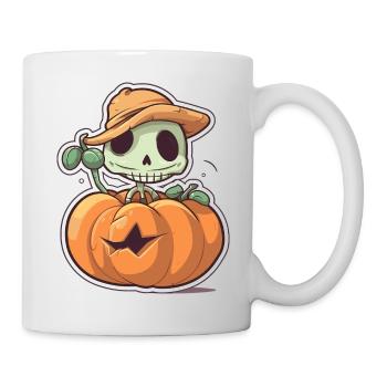 Citrouille , Effrayant , Amusant - Mug blanc - blanc - Droite