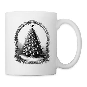 Christmas Tree / Fir / Baubles / Star - Mug - white - Right