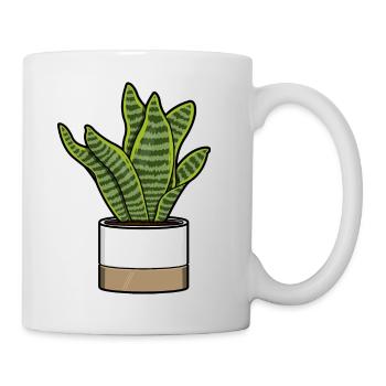 Sansevieria Futura Superba - Bowstring Hemp - Mug - white - Right