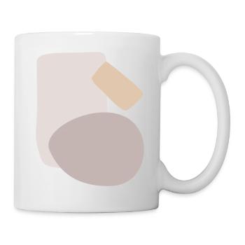 Abstraktes Design verschiedene Formen - Tasse - Weiß - Rechts