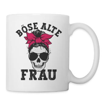 Böse Alte Frau Sarkasmus - Tasse - Weiß - Rechts