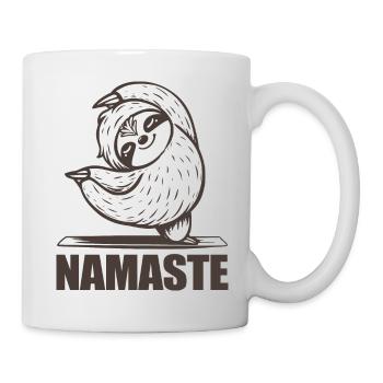 Faultier Namaste - Tasse - Weiß - Rechts