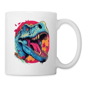 T-Rex Dinosaur Dino Tyrannosaurus Rex Vintage - Mug - white - Right