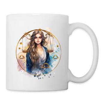 Sternzeichen Waage. Libres - Tasse - Weiß - Rechts