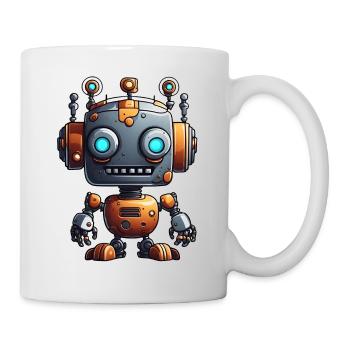 Robot / Machine / IA / Technologie / Mécanique - Mug blanc - blanc - Droite