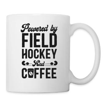 Field Hockey Coffee Powered By - Tasse - Weiß - Rechts