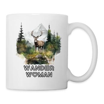 Femme errante avec le pouvoir du cerf Animal Village Festival - Mug blanc - blanc - Droite